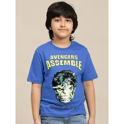 Kids Ville Boys Marvel Comics Printed Pure Cotton Tshirts-picture-41