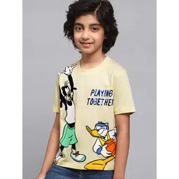 Kids Ville Boys Mickey And Friends-Printed Cotton T-Shirt-picture-33