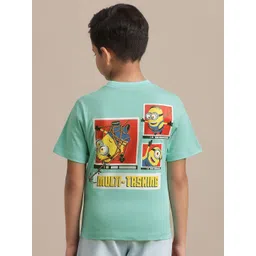 Kids Ville Boys Minions Printed Pure Cotton T-Shirt-picture-30