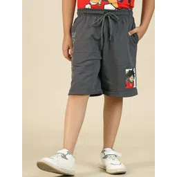 Kids Ville Boys One Piece Printed Mid Rise Shorts-picture-11