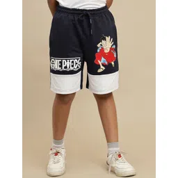 Kids Ville Boys One Piece Printed Regular Fit Shorts-picture-32