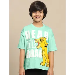 Kids Ville Boys Printed Pure Cotton Oversized Fit Tshirts-picture-37