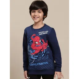 Kids Ville Boys Spider-Man Printed Pullover-picture-30