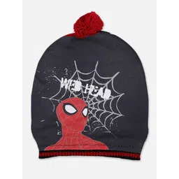 Kids Ville Boys Spiderman Printed Acrylic Beanies Cap-picture-20