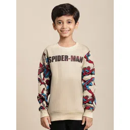 Kids Ville Boys Spiderman Printed Cotton Sweatshirts-picture-30