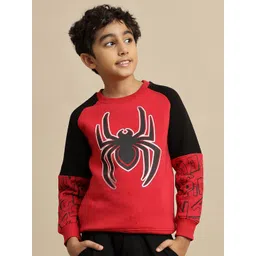 Kids Ville Boys Spiderman Printed Pullover Sweatshirt-picture-53