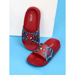 Kids Ville Boys Spiderman Printed Sliders-picture-32