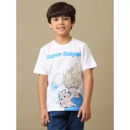 Kids Ville Boys Super Saiyan Printed Pure Cotton T-Shirt-picture-34