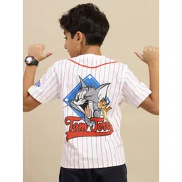 Kids Ville Boys Tom & Jerry Graphic Printed Round Neck Cotton T-shirt-picture-16
