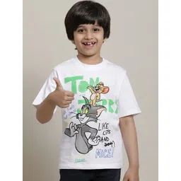 Kids Ville Boys Tom & Jerry Printed Pure Cotton T-shirt-picture-53