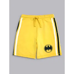 Kids Ville Boys Yellow Batman Featured Shorts-picture-54