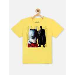 Kids Ville Boys Yellow Batman Printed T-shirt-picture-40
