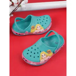 Kids Ville Girls Barbie Printed Rubber Clogs-picture-38