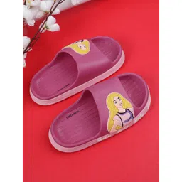 Kids Ville Girls Barbie Printed Rubber Sliders-picture-11