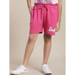 Kids Ville Girls Barbie Printed Shorts-picture-25