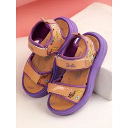 Kids Ville Girls Barbie Printed Sports Sandals-picture-14