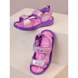 Kids Ville Girls Barbie Printed Sports Sandals-picture-19