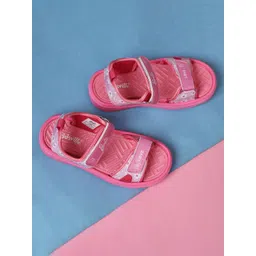 Kids Ville Girls Barbie Printed Sports Sandals image 1