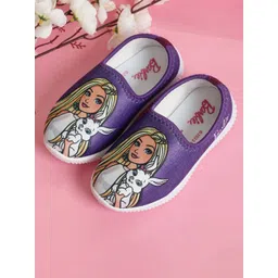 Kids Ville Girls Barbie  Printed Textile Slip-On Sneakers-picture-15