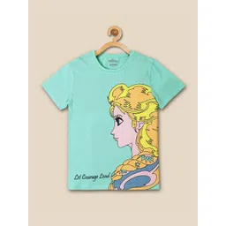Kids Ville Girls Frozen Printed Pure Cotton T-shirt-picture-51