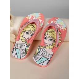 Kids Ville Girls Frozen Printed Slip-On Thong Flip Flops-picture-37