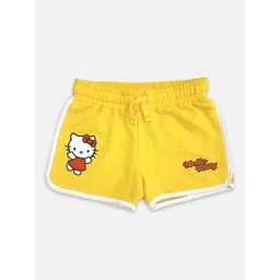 Kids Ville Girls Hello Kitty Printed Cotton Shorts-picture-33