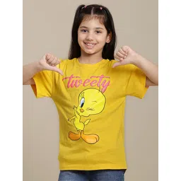 Kids Ville Girls Looney Tunes Printed Tshirts-picture-37