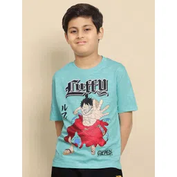 Kids Ville One Piece Printed Regular Fit T-shirt For Boys-picture-53