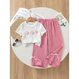 KIDSCUTE Unisex Kids Embellished T-shirt with Trousers-picture-28