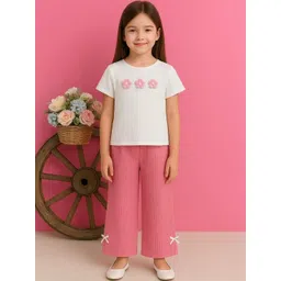 KIDSCUTE Unisex Kids Printed Top with Palazzos-picture-30