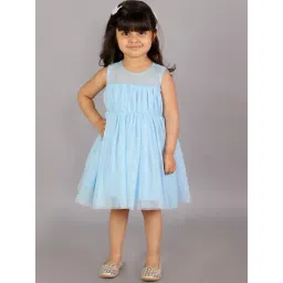KidsDew Blue Embellished Casual Dress-picture-23