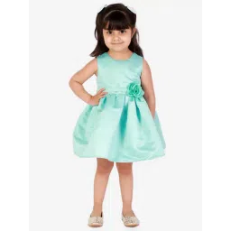 KidsDew Green Applique Casual Dress-picture-41