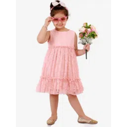 KidsDew Peach Flared Fit Dress-picture-24
