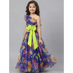 KidsFlower Girls Printed Ready to Wear Lehenga &-picture-28