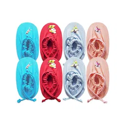 KIDSKA Kids Pack Of 4 Printed Cotton Ankle-Length Socks-picture-41