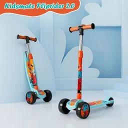 kidsmate Fliprider 2.0 Kick Scooter for Kids 3-8 Yrs, Foldable, 3-Level Adjustable Height Kids Scooter-picture-22