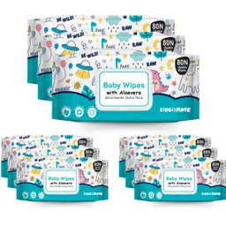 kidsmate Gentle Care Baby Wet Wipes, Aloe-Infused Moisturizing Wipes (Pack of 9)-picture-41