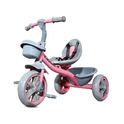 Kidsmate StarLight Premium Tricycle for kids 2 to 5 years | Tricycle for Boys & Girls | Cycle for kids Sturdy 3-Wheel Kids Bike with Bell and Toy Basket | Max Weight Capacity 30 kg  baby cycle - Pink-picture-14