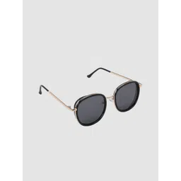 KIDSUN Boys Black Lens & Gold-Toned Oval Sunglasses With UV Protected Lens-picture-41