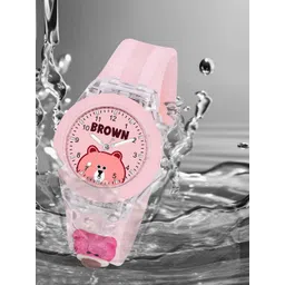 KIDSUN Girls Dial & Light Redium Straps Analogue Multi Function Watch RA80_PINK_PINK-picture-31
