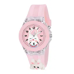 KIDSUN Girls Dial & Light Redium Straps Analogue Multi Function Watch RA81_PINK_PINK-picture-32