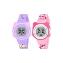 KIDSUN Girls Dial & Straps Digital Multi Function Watch 8012_COMBO_PURPLE_PINK-picture-22