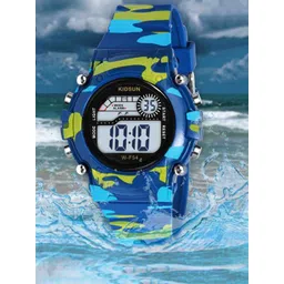 KIDSUN Kids Round Dial Digital Multi Function Watch LA01_BLUE_MILITARY-picture-24