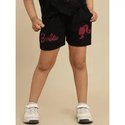 Kidsville Barbie Printed Regular Fit Shorts for Girls-picture-39