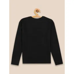 Kidsville Black Printed Full Sleeves T-Shirt image 2