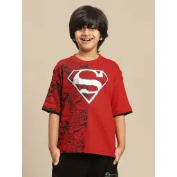 Kidsville Boys Red Cotton Printed Tshirt-picture-30