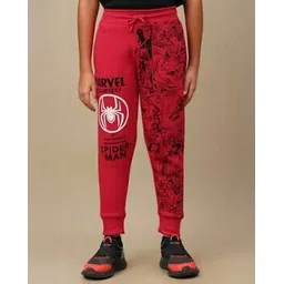 kidsville Boys Spider-Man Print Mid-Rise Joggers-picture-14