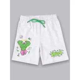 Kidsville Grey & Green Printed Hulk Shorts-picture-22