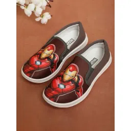 Kidsville Kids Boys Iron Man Printed Mahroon / Dark Shoes-picture-41