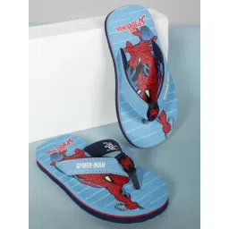 Kidsville Kids Boys Spiderman Printed Sky Blue Flip-Flops-picture-15